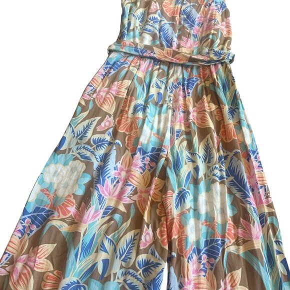 J. McLaughlin Rebekka Floral Print Jumpsuit Sleeveless Stretch Size Medium NWOT - Picture 10 of 13